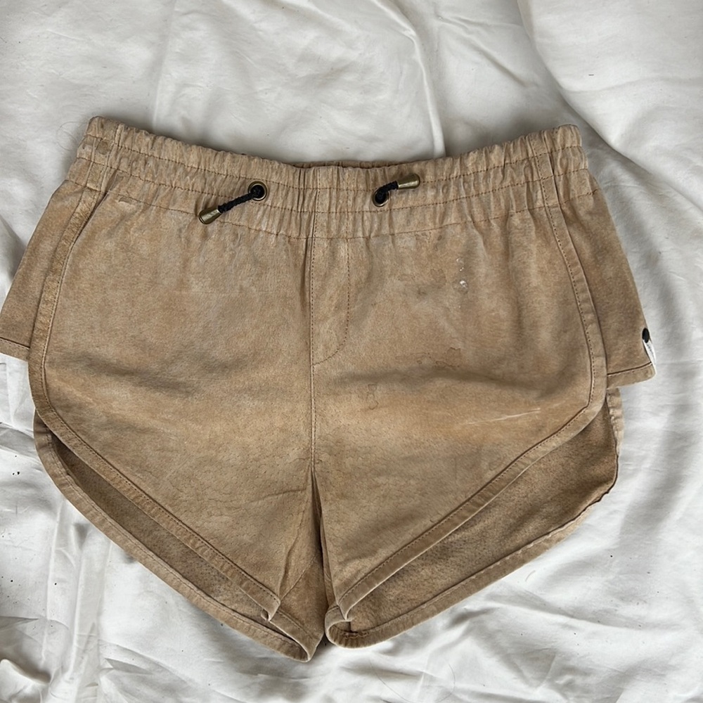 One teaspoon leather bib shorts